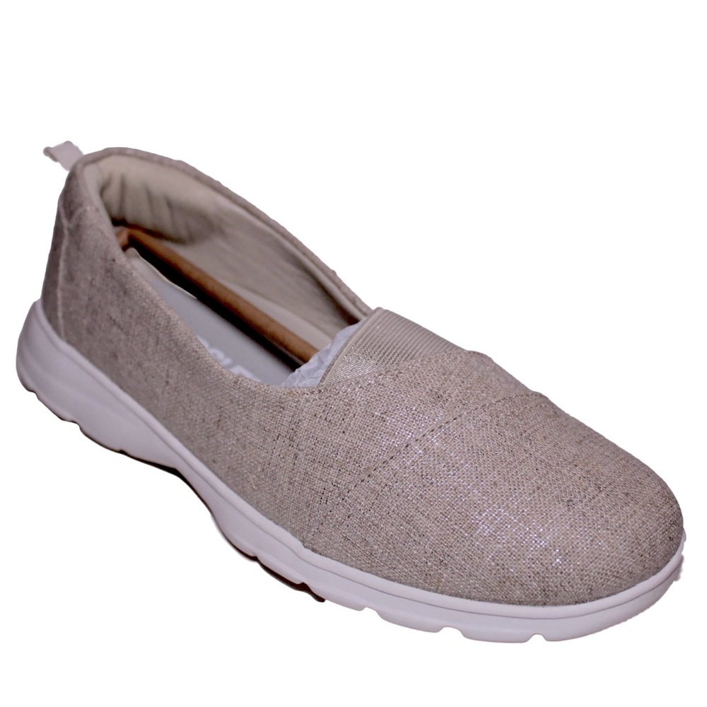 NWT Lands’ End Gatas Comfort Step Slip-On Metallic 7.5